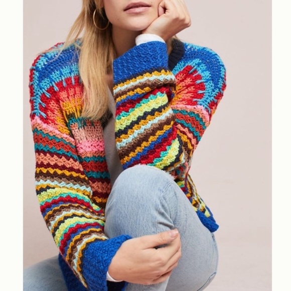 NWT beautiful and colorful Anthropology sweater. - Picture 3 of 6